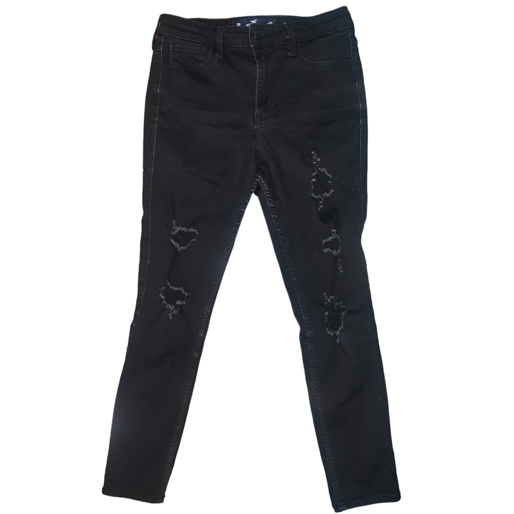 Hollister Jeans, Size 5R / W27 / L26, Women’s, Black High-Rise Crop Super Skinny